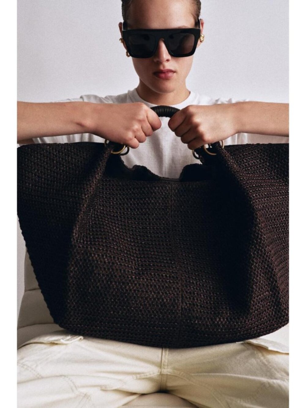 ZARA MAXI BRAIDED EFFECT HANDBAG 6923/610/721